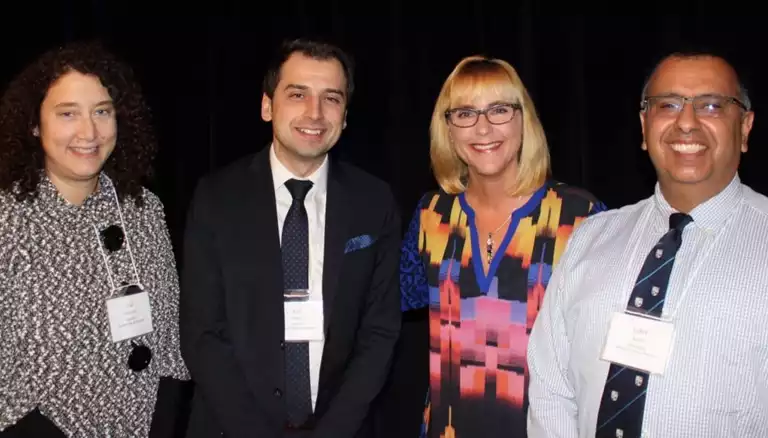 Picture of panelists: (L-R) Lisa Dolovich, Ned Pojskic, Margaret Wing and moderator Zubin Austin - The Canadian Foundation For Pharmacy