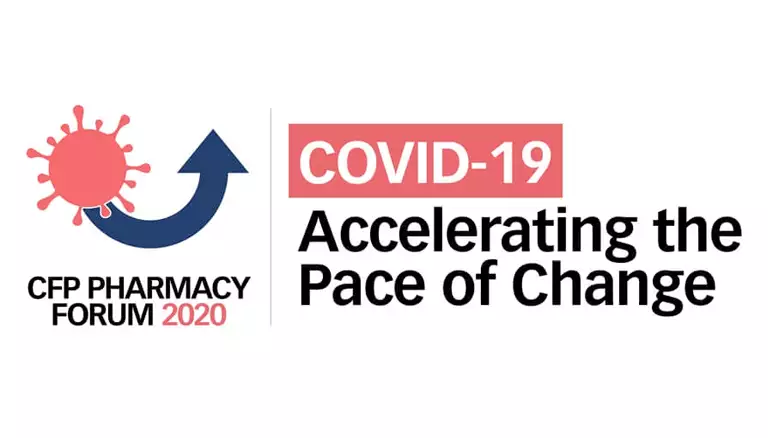 COVID-19 lessons: highlights from CFP’s Forum | Banner with logo for the CFP Pharmacy Forum, covering COVID-19 - The Canadian Foundation For Pharmacy
