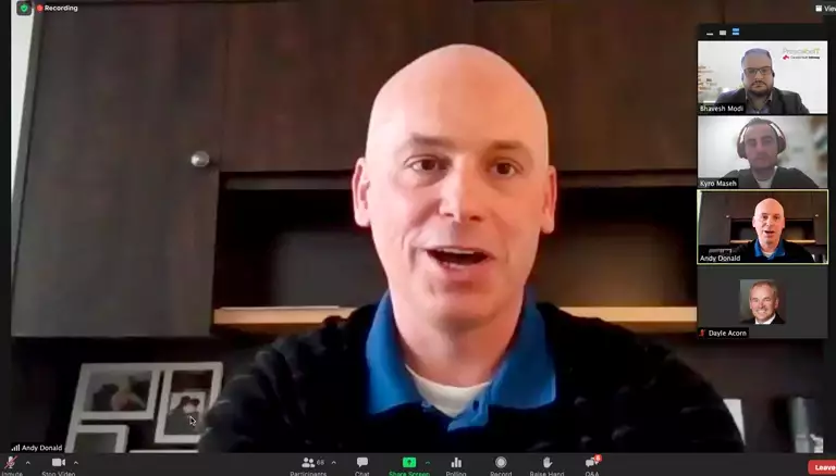 E-prescribing gathers momentum | Picture of Andy Donald of Health Depot Pharmacy in London, Ontario, shared his experiences with PrescribeIT, Canada's e-prescribing platform over Zoom - The Canadian Foundation For Pharmacy