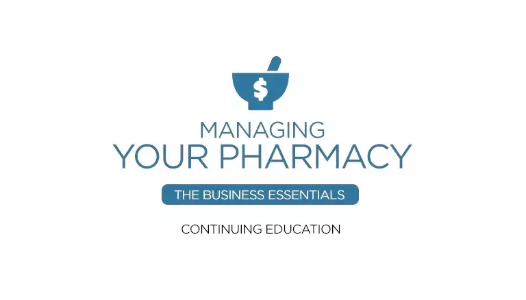 Online business of pharmacy CE relaunched | Logo for continuing education course for managing your pharmacy - The Canadian Foundation For Pharmacy