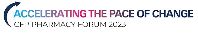 Banner for the Pharmacy Forum series with the tagline, accelerating the pace of change - Canadian Foundation for Pharmacy